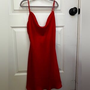 Red Slip Dress
